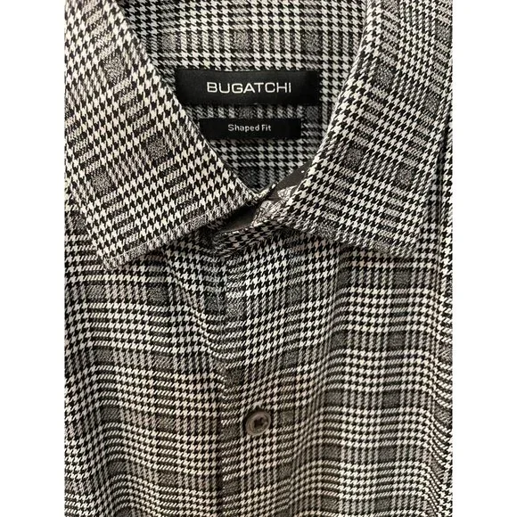 bugatchi dress shirt black pants brown shoes Bugatchi OoohCotton Stretch Shirt  Ticknors Men's Clothiers